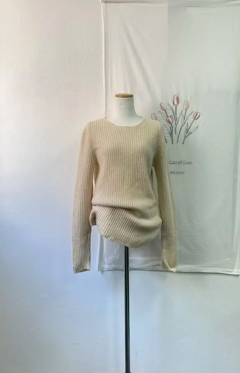 セオリー カシミア アイボリー ゴージ ニット 長袖