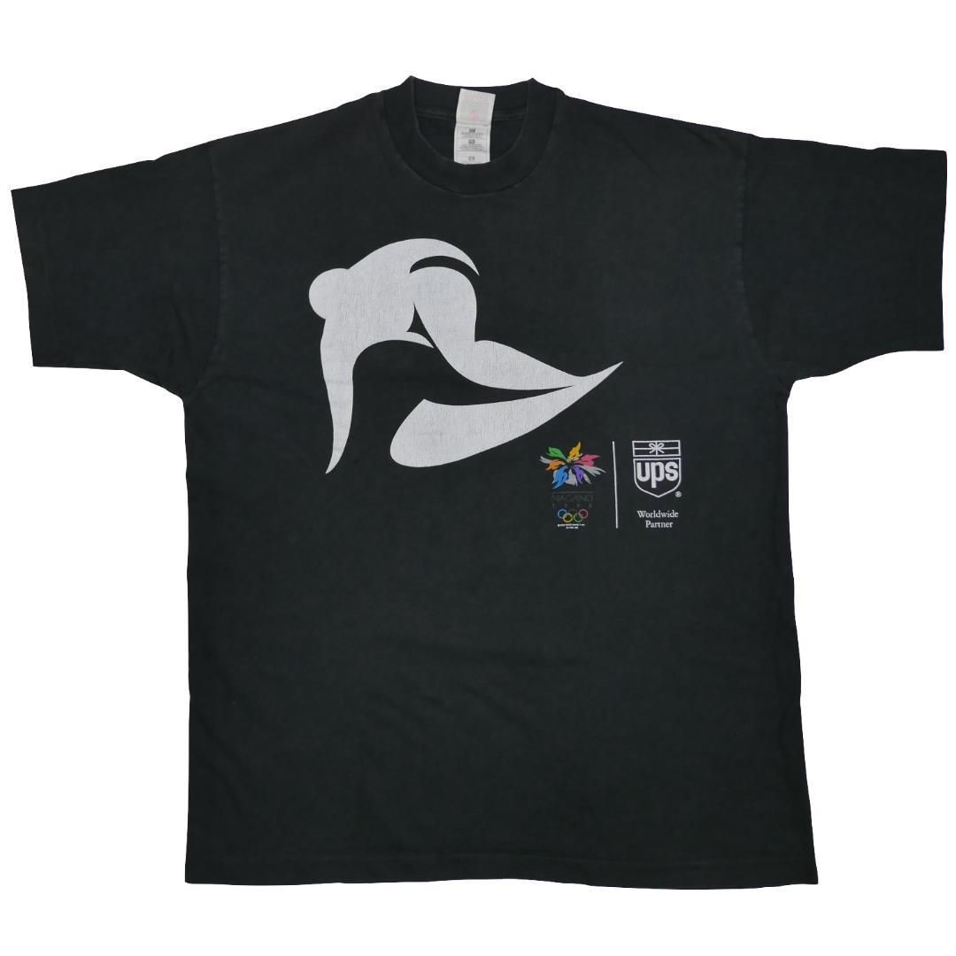 XL】90s ヴィンテージ 1998 長野オリンピック UPS Tシャツ World wide