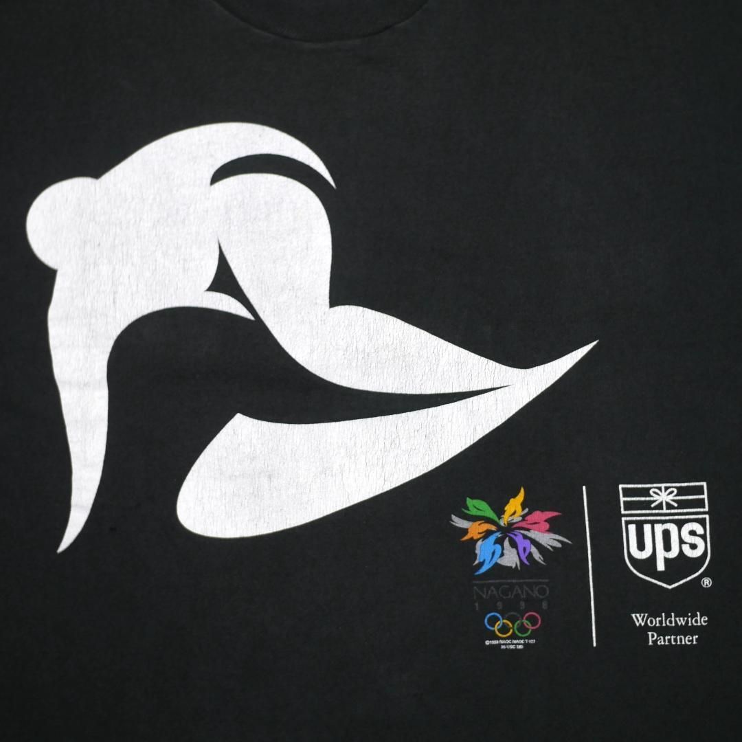 XL】90s ヴィンテージ 1998 長野オリンピック UPS Tシャツ World wide