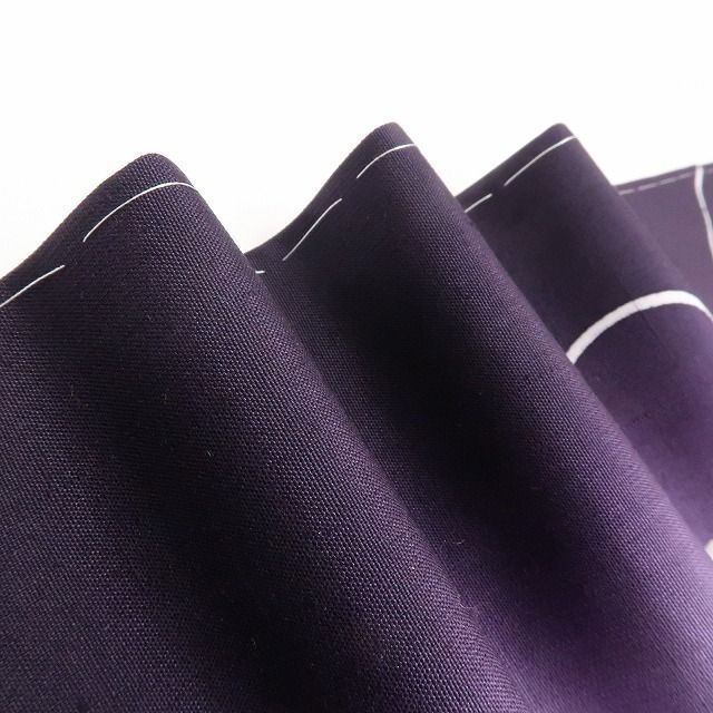 ❁tomihisa❁ クローバー 縦暈し 着物 人の心に滑り込み時空を超えて今にときめく 正絹 仕付け糸付 胴抜き仕立て 小千谷紬 5453