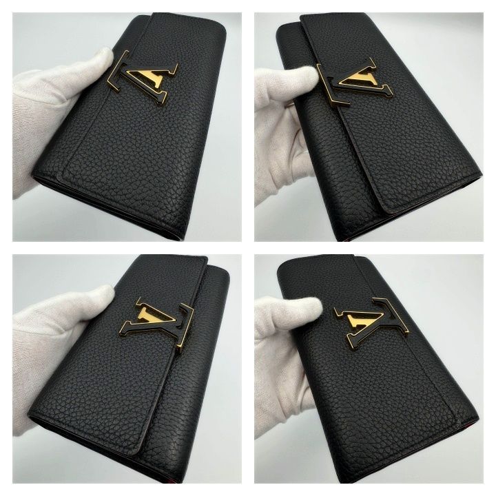 正規品保証　未使用　最新ICチップ搭載　ヴィトン財布　ポルトフォイユ　カプシーヌ フォローでクーポンプレゼント】国内正規品 最短当日発送 最新ICチップ