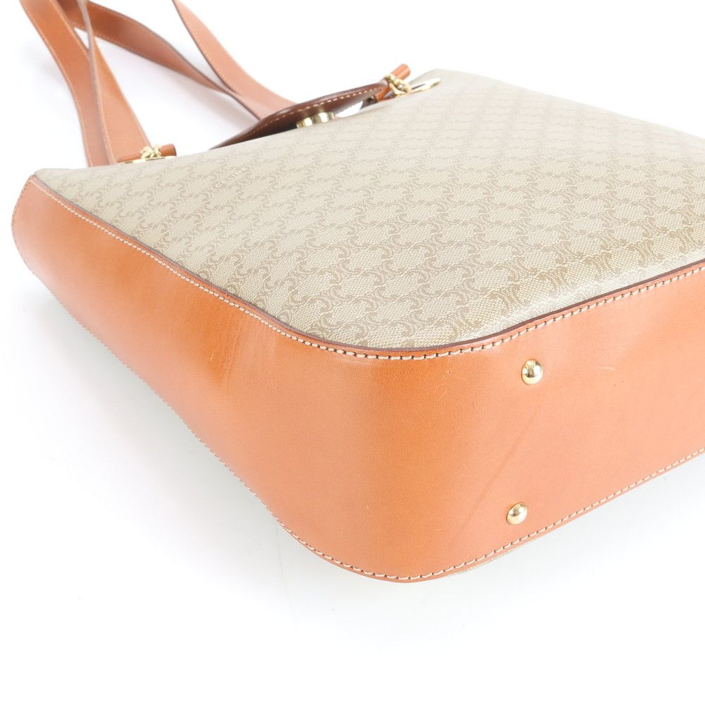 極美品 ヴィンテージ セリーヌ マカダム トリオンフ レザー ショルダー