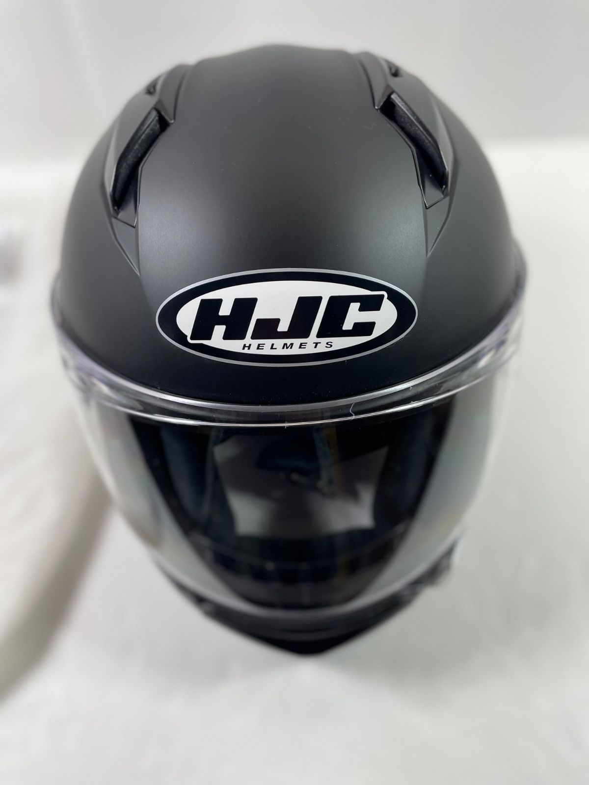 HJC C10 Black - Helmet Matt Motorcycle Semi Plain Elie Flat – フル 
