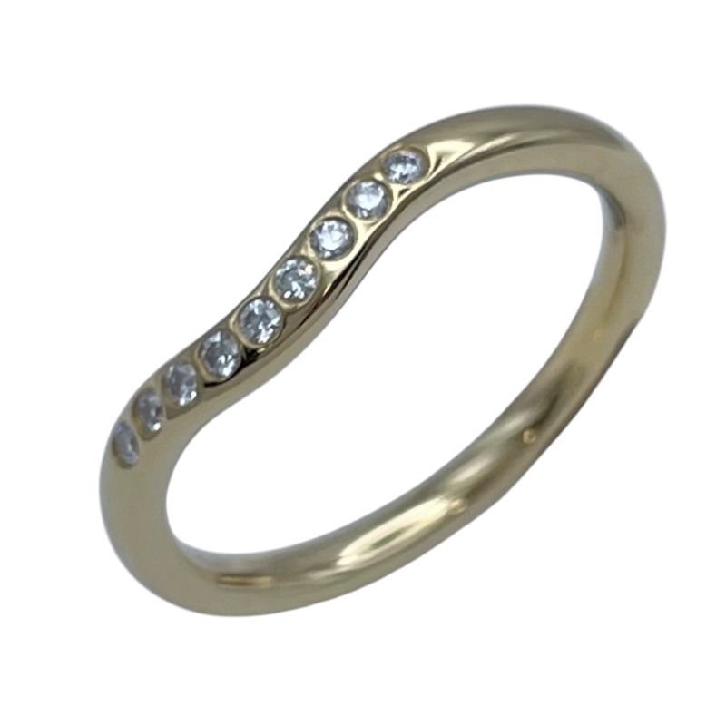 ティファニー TIFFANY&CO カーブドリング ゴールド Au750 ジュエリー