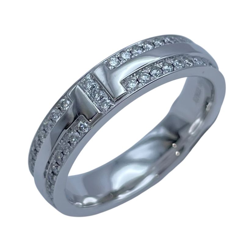 ティファニー TIFFANY&CO Tナローリング ホワイトゴールド Au750 ジュエリー