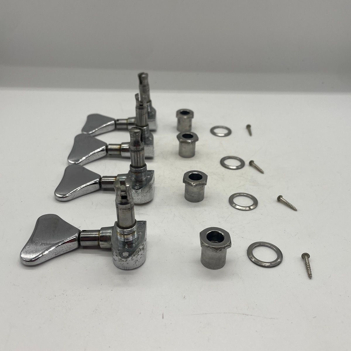  Aria Pro II SB 700 エレキベース用 クローム 片側2連 ロトマチックペグ Guitar pegs ペグ パーツ