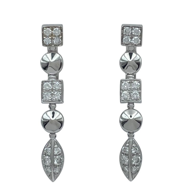 ブルガリ BVLGARI ルチアイヤリング ホワイトゴールド 750 ジュエリー