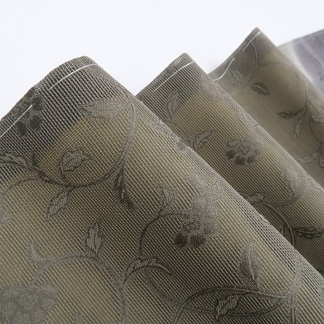 ❁tomihisa❁ 雪輪 唐花地紋 着物 誰にでもある大人色の景色 正絹 仕付け糸付 付下げ 5431