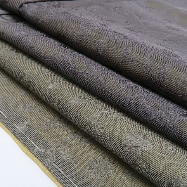  ❁tomihisa❁ 雪輪 唐花地紋 着物 誰にでもある大人色の景色 正絹 仕付け糸付 付下げ 5431 訪問着 付け下げ 着物