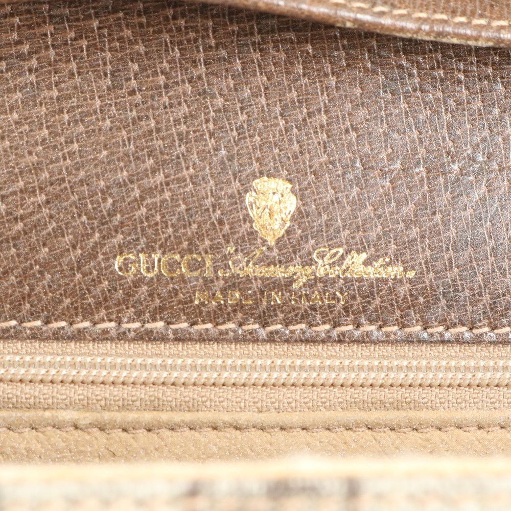 ヴィンテージ オールド グッチ GGスプリーム シェリー ライン レザー