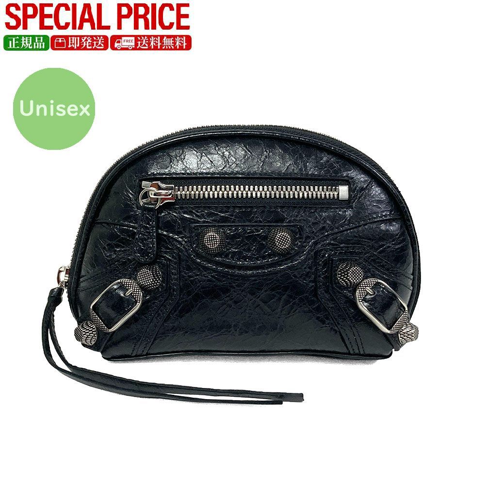 BALENCIAGA バレンシアガ 763614 1VG9Y 1000 LE CAGOLE XS コスメティックポーチ