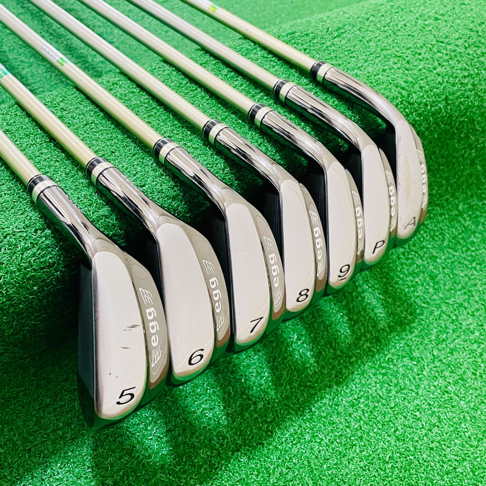 9273 PRGR egg 2013 プロギア エッグ メンズ 右利き アイアン7本セット M-37 フレックスR 5.6.7.8.9.P.A