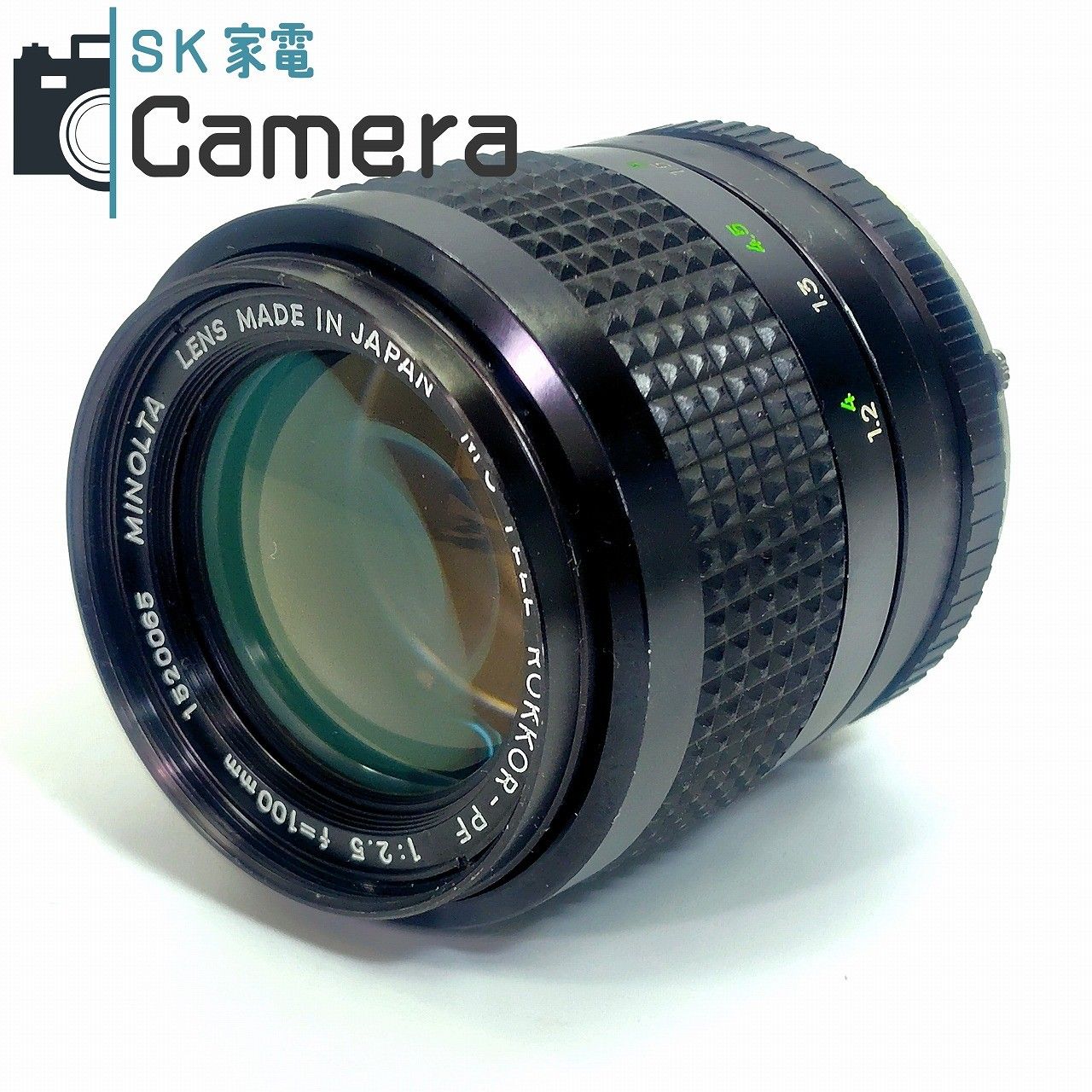 MINOLTA MC TELE ROKKOR -PF 100mm F2.5 11月清掃済 ミノルタ キャップ付き
