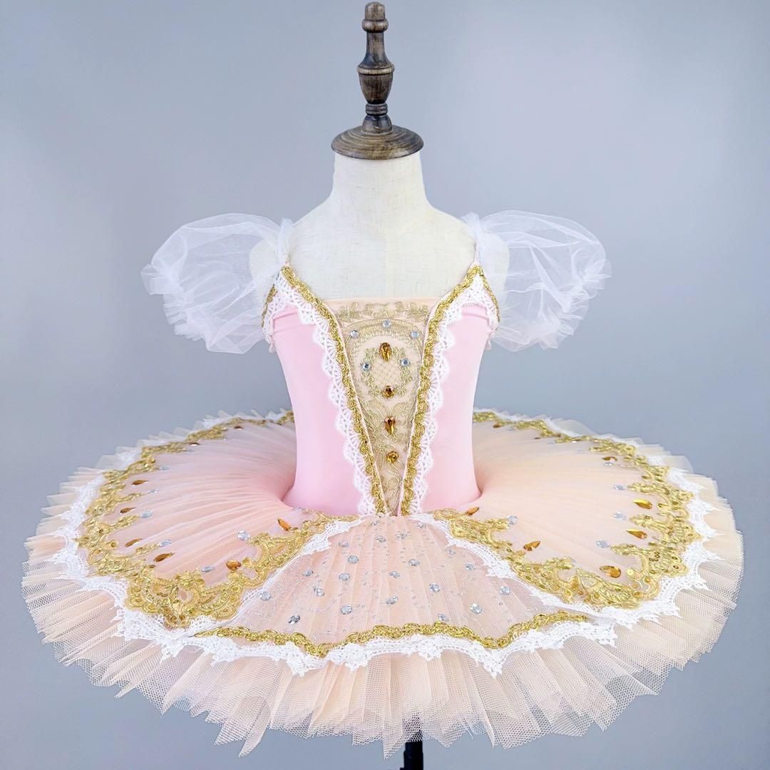 キラキラ輝く子供用チュチュ ドレス バレエ発表会に！お姫様のように可愛い