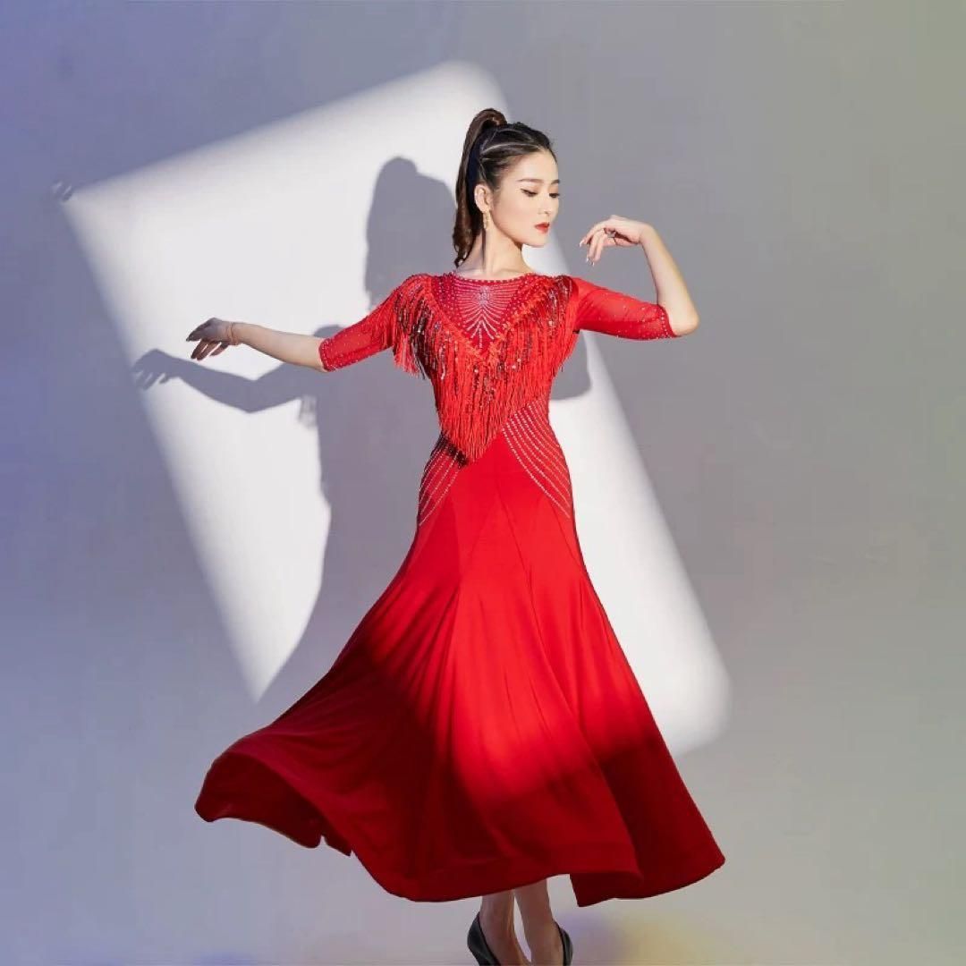  向け練習着ワンピース ダンスパーティーにも最適なデザイン レッスンウェア 社交ダンス