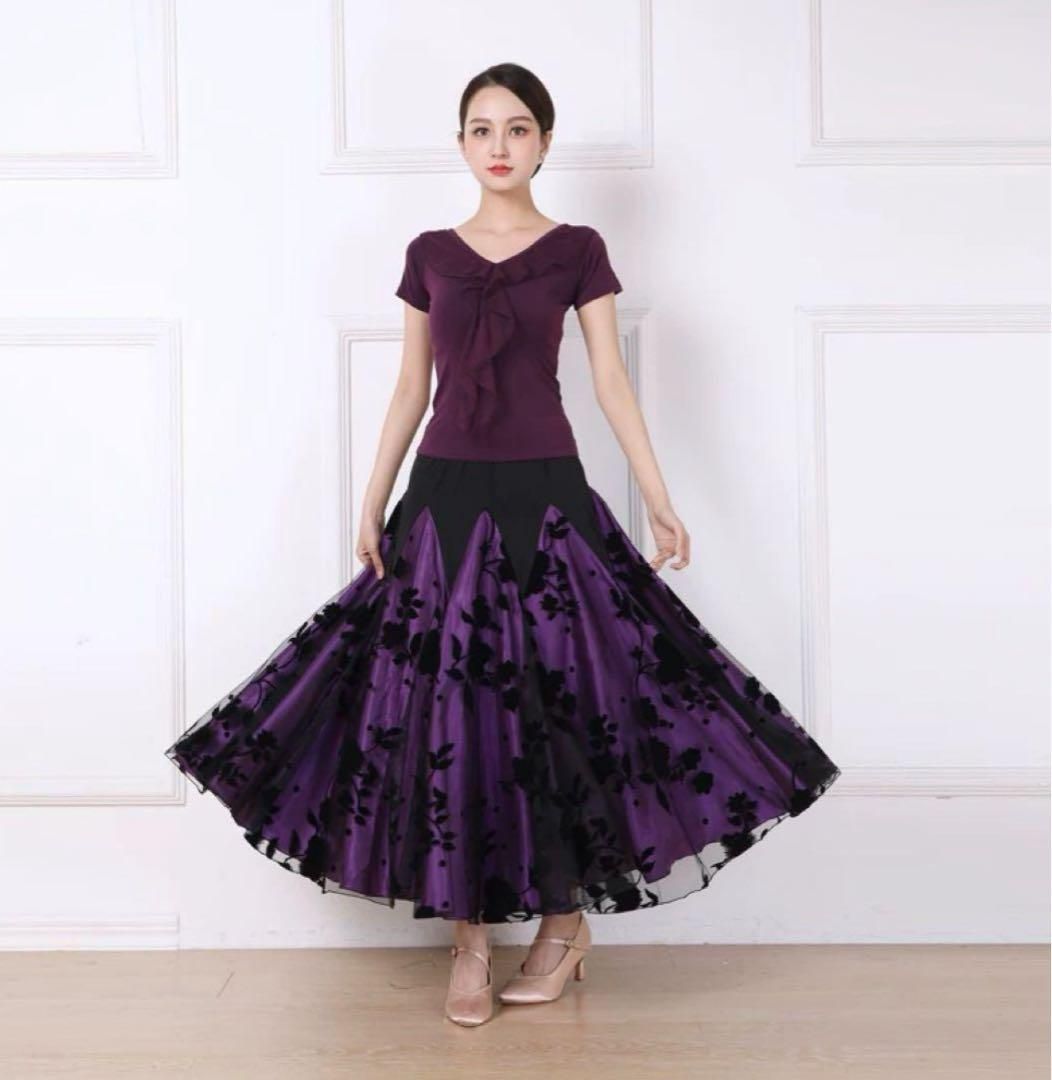 大人気花柄セットアップ お買い得品 ダンスパーティにも最適 上下2点