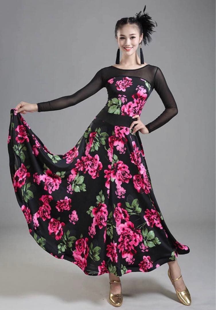 人気の花柄練習着 スタンダードの練習にオススメのワンピース - メルカリ