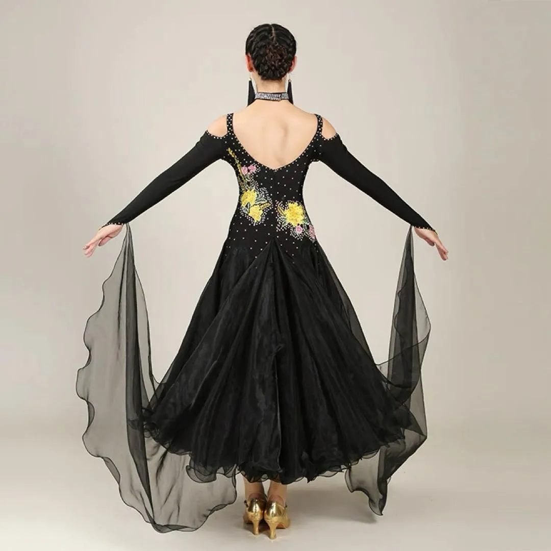 ストーン付きスタンダードドレス 競技会やデモ、発表会に最適な華やか