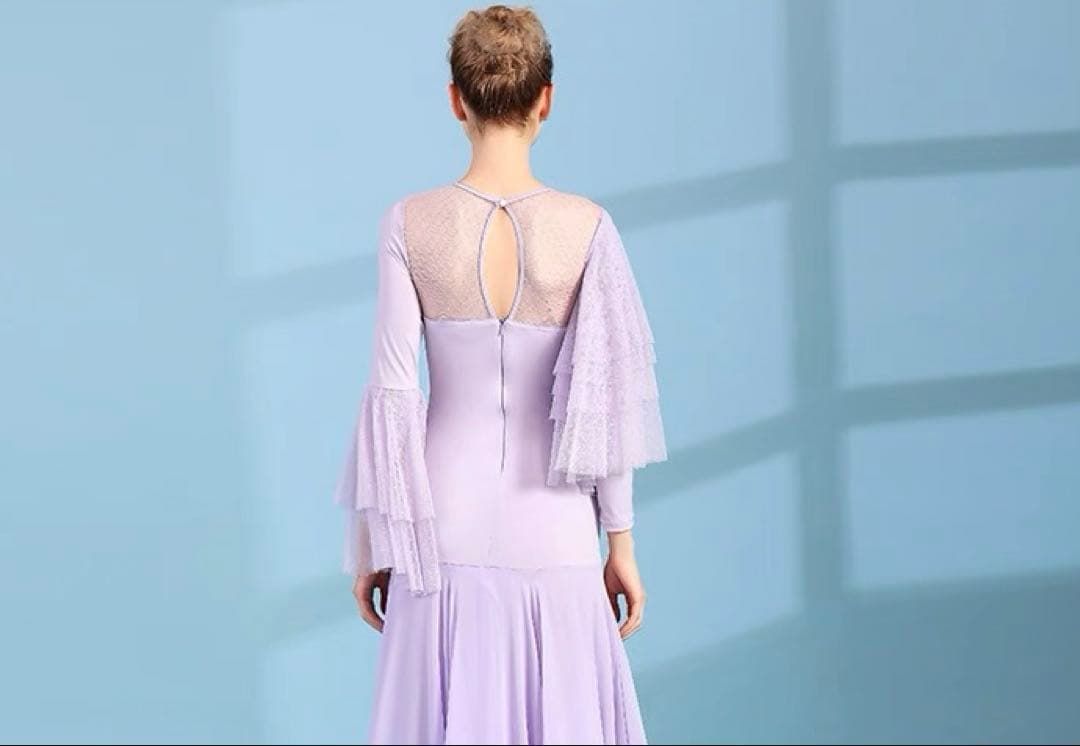 スタンダード向き エレガントな社交ダンス練習着ダンスパーティーにも