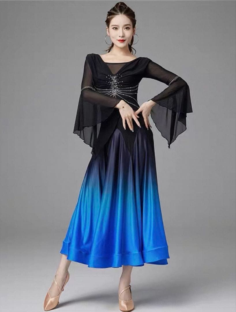 ショップ スタンダードダンス向け練習着ワンピース ダンスパーティーに