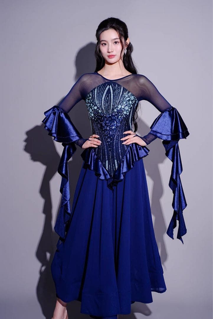 スタンダードドレス ダンスパーティーや発表会、デモに最適！エレガントな魅力✨ 大人気スタンダードドレス ダンスパーティーや発表会、デモに最適