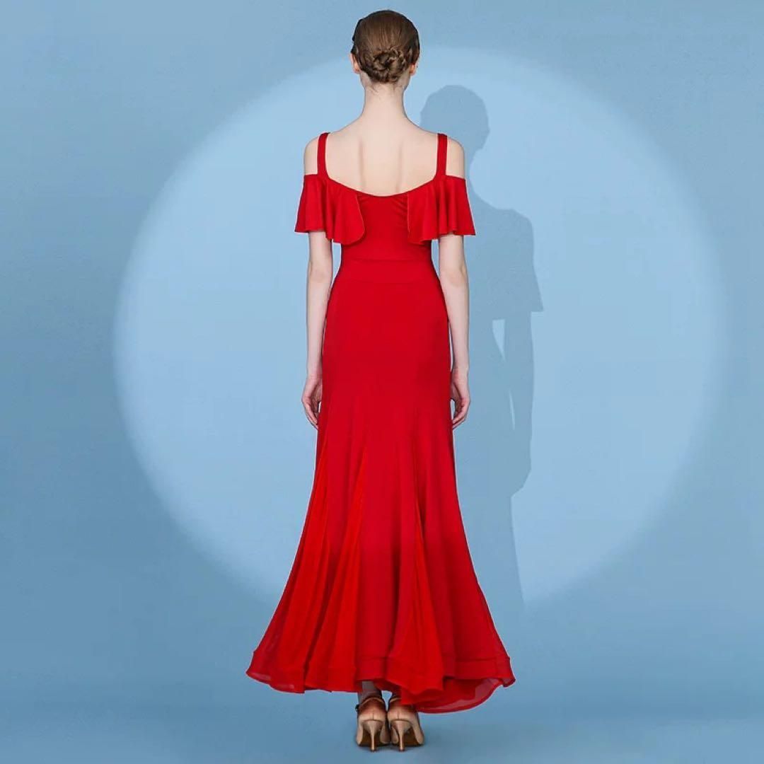 爽やかでシンプルなデザイン ダンスに最適！ワンピースタイプ社交