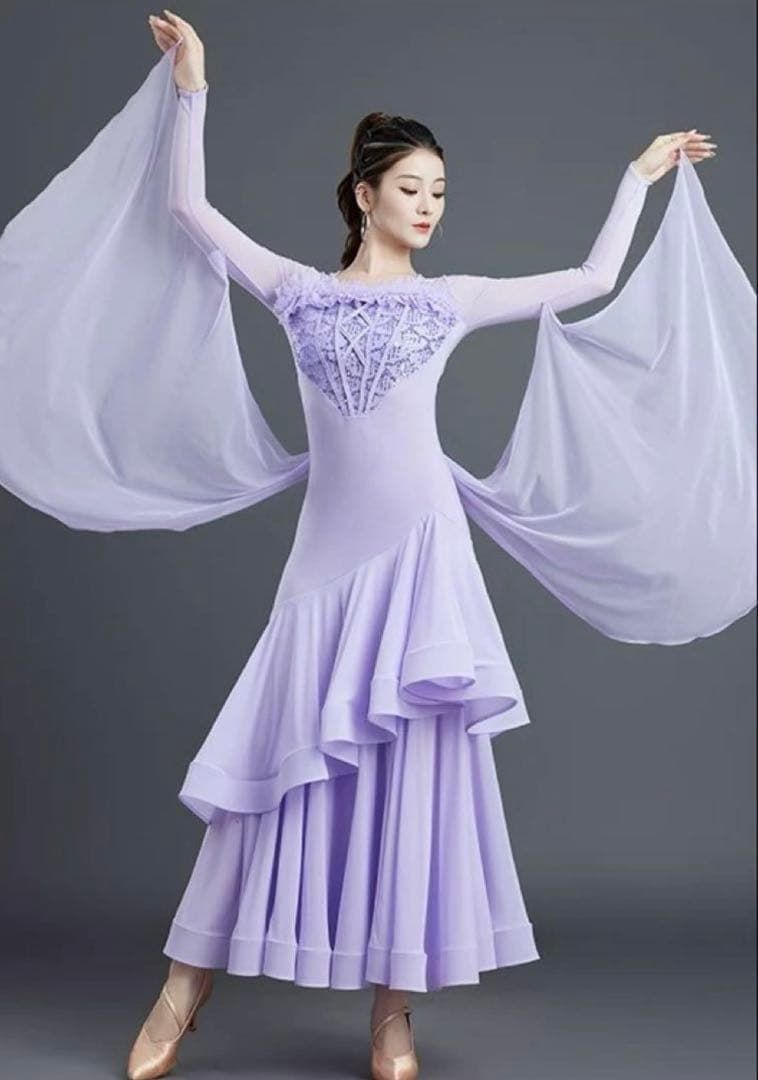 練習着にも最適 スタンダードドレス 発表会やダンスパーティにも