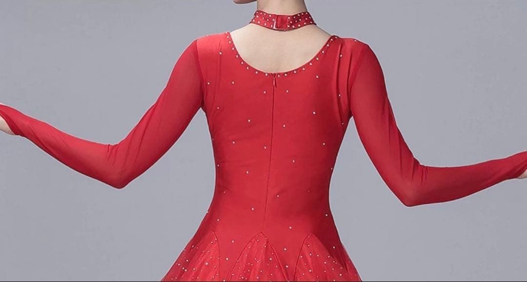 ストーン付スタンダードドレス 発表会 ダンスパーティーや競技会など