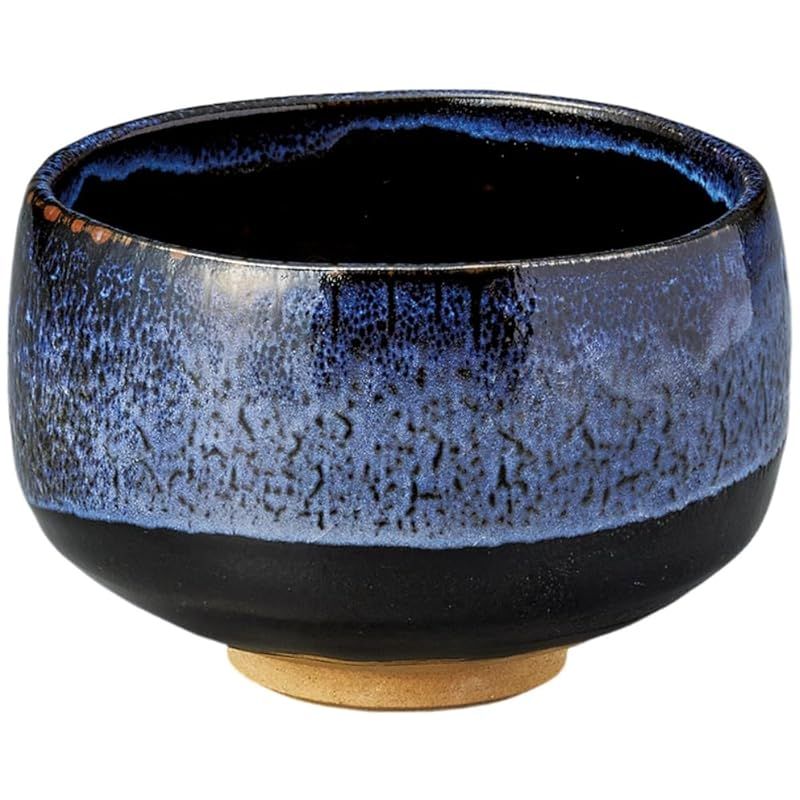 【新品】 エールネット(Ale-net) 抹茶碗 11.7&times;H7.7cm 深海抹茶碗 茶道 茶道具 抹茶茶碗 陶器 美濃焼 日本製