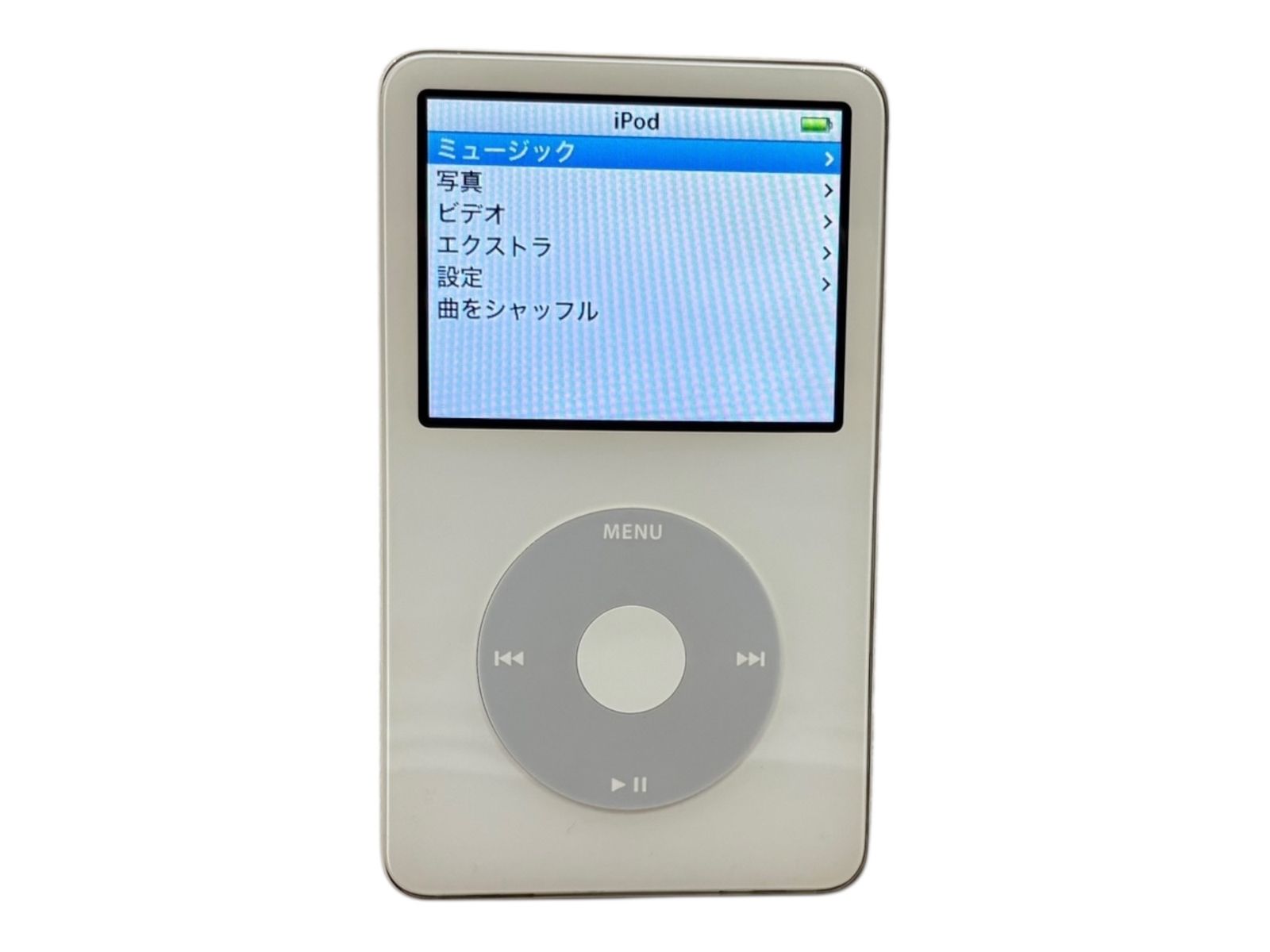 Apple アップル iPod classic 30GB A1136 アイポッドクラシック オーディオプレイヤー ホワイト シルバー 家電 078