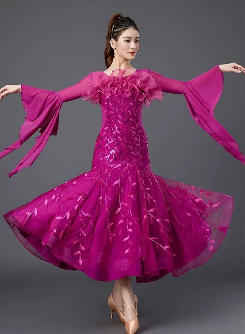 練習着にも最適✨スタンダードドレス 発表会やダンスパーティにも！ 練習着にも最適✨スタンダードドレス 発表会やダンスパーティにも