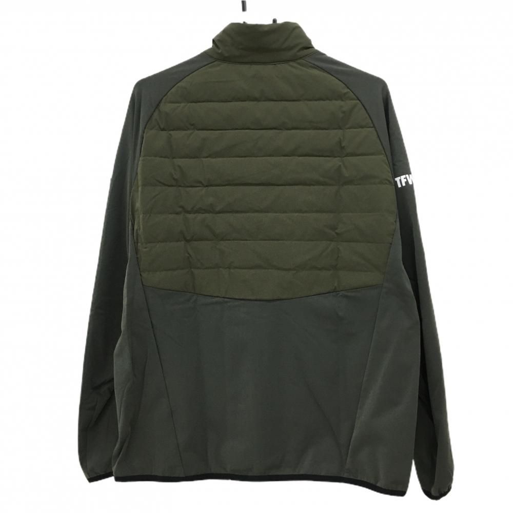 超美品】ティーエフダブリュー 異素材ダウンジャケット カーキ 身頃