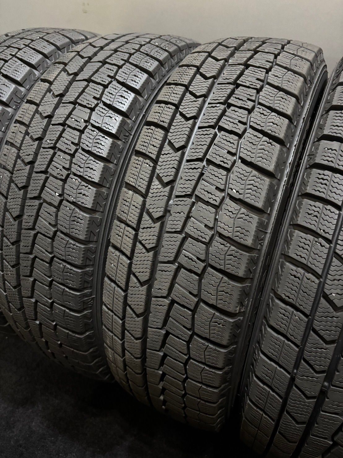 165 65 R 15 DUNLOP WINTER MAXX WM 02 19年製 スタッドレス 4本 ダンロップ ウィンターマックス タフト ソリオ デリカD 2 南1 K 573