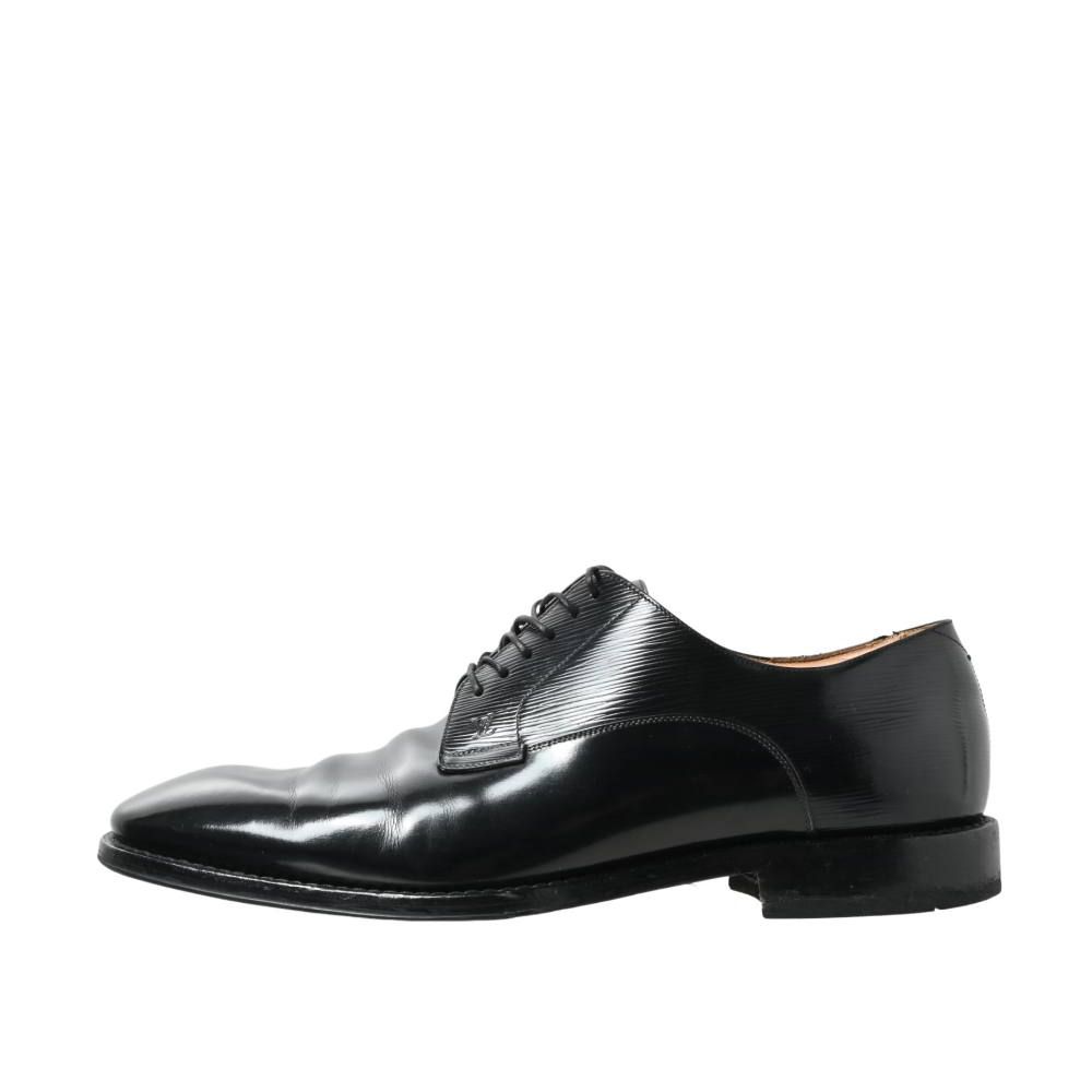 LOUIS VUITTON ウォールストリートライン 切替 レザー レースアップ