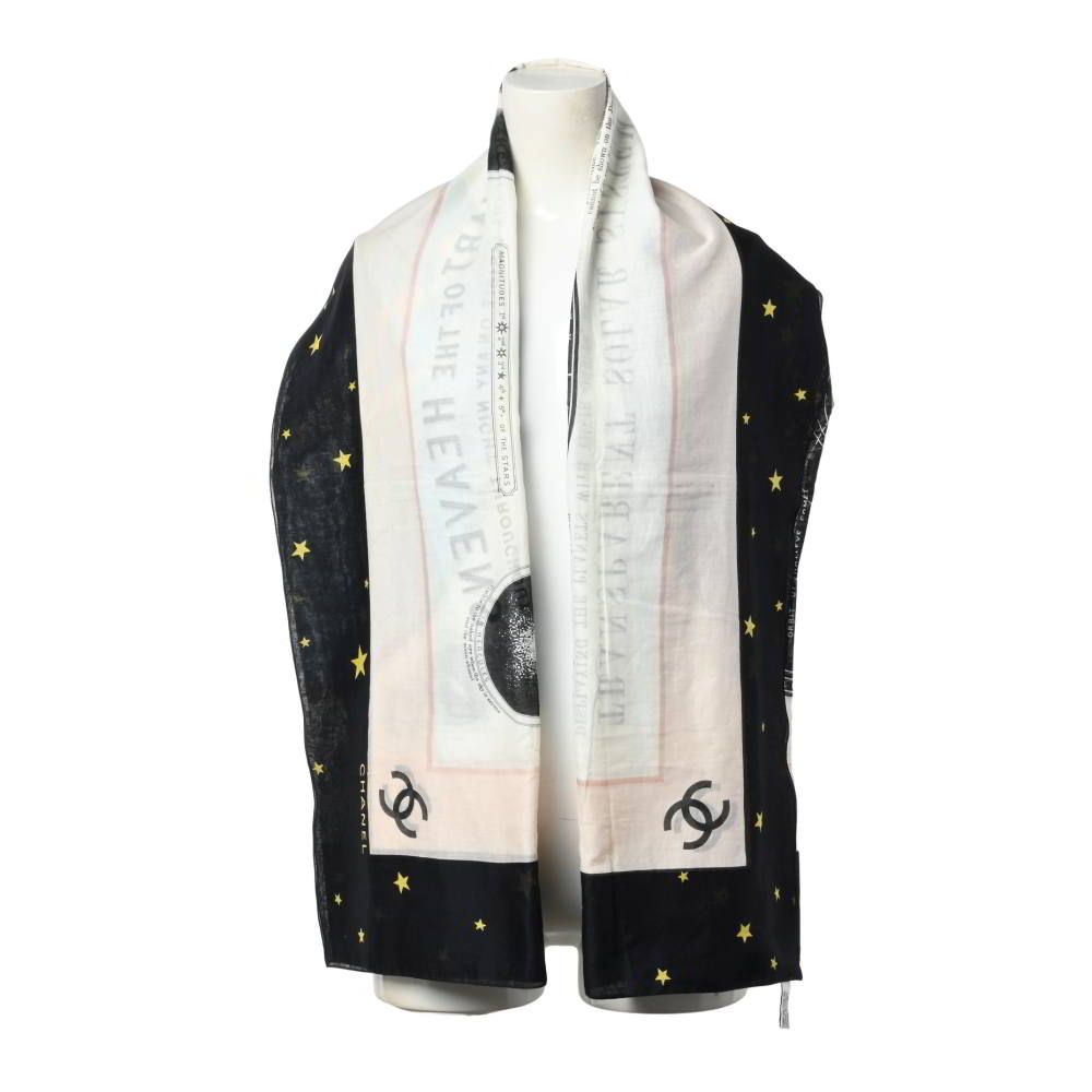 CHANEL Chart of the Heavens 天球図 コットン スカーフ パレオ