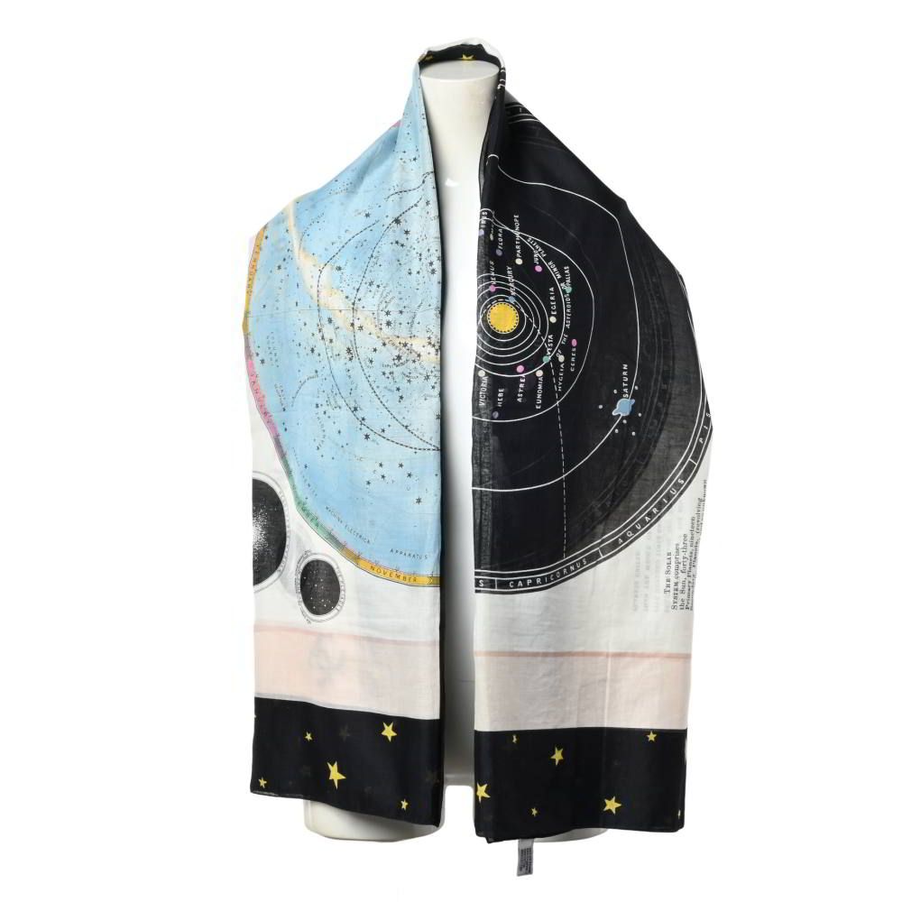 CHANEL Chart of the Heavens 天球図 コットン スカーフ パレオ