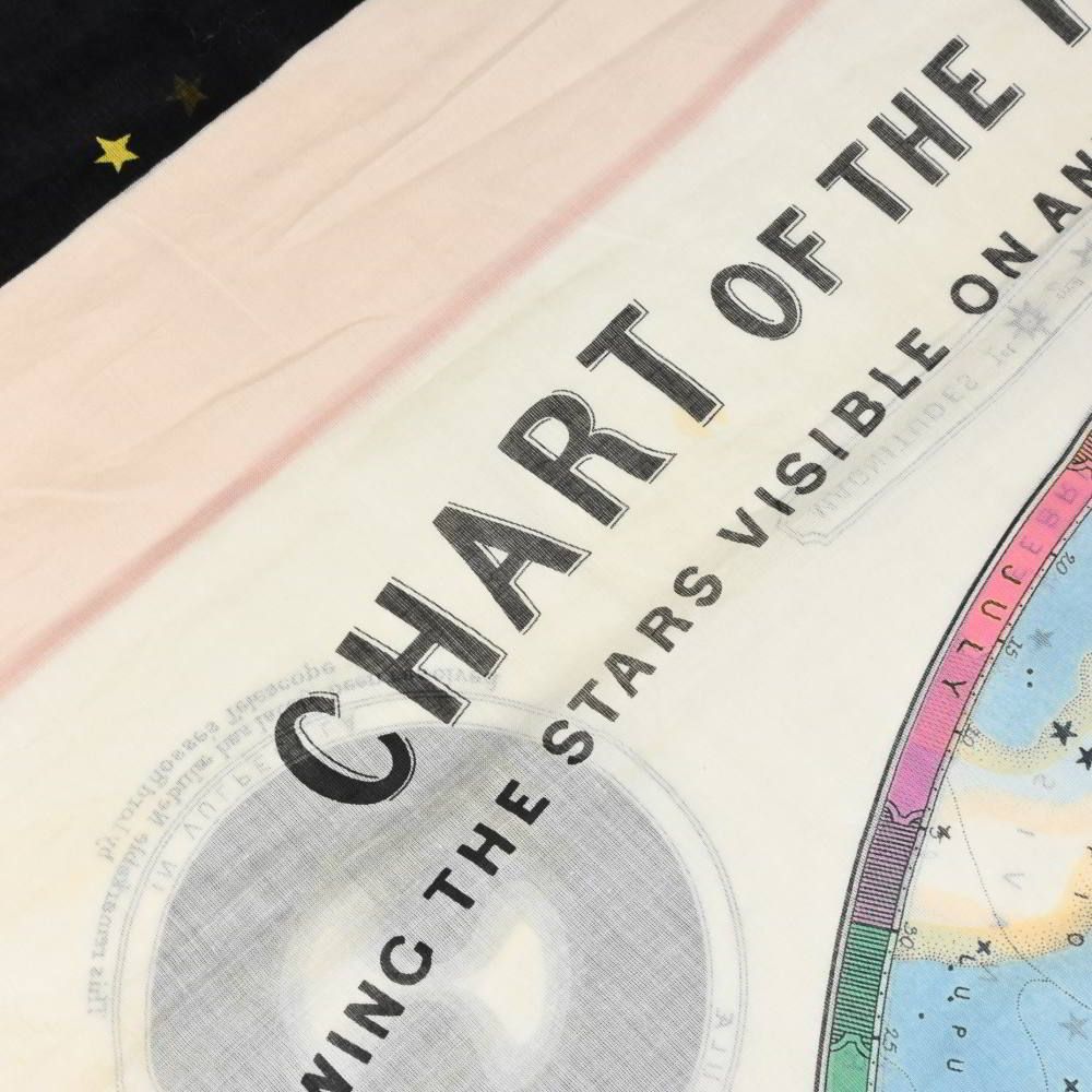  CHANEL Chart of the Heavens 天球図 コットン スカーフ パレオ バンダナ スカーフ 小物