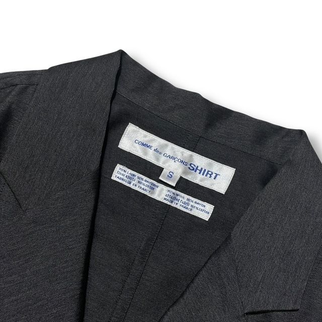 希少✨コムデギャルソン テーラードジャケット ポンポン 切りっぱなしデザイン S 希少✨コムデギャルソン テーラードジャケット ポンポン 切りっぱなし