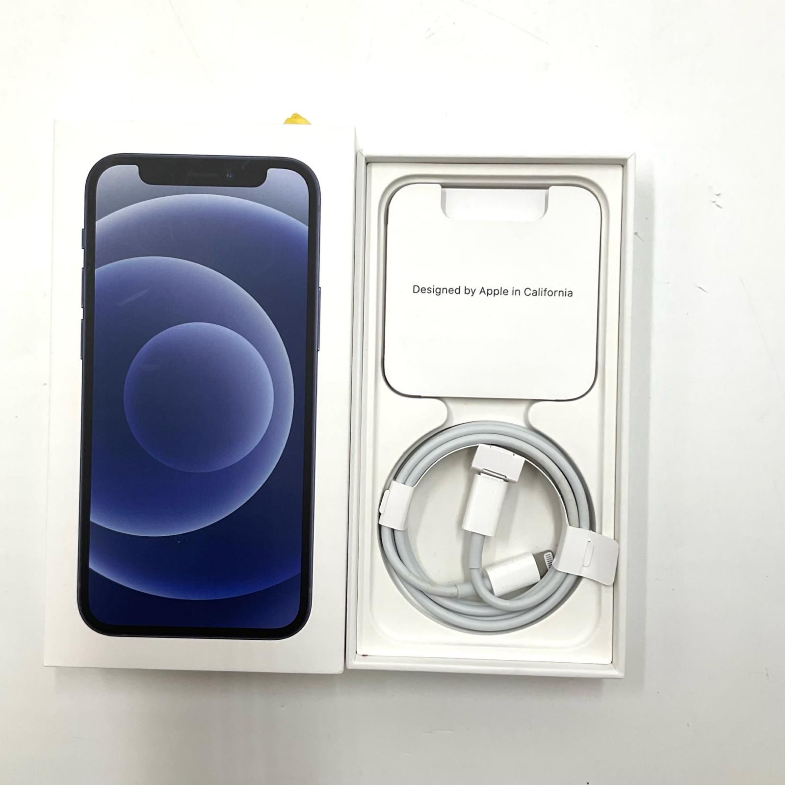 iPhone 12 mini 64GB ブラック SIMフリー 白ロム 動作確認済 68%【全額