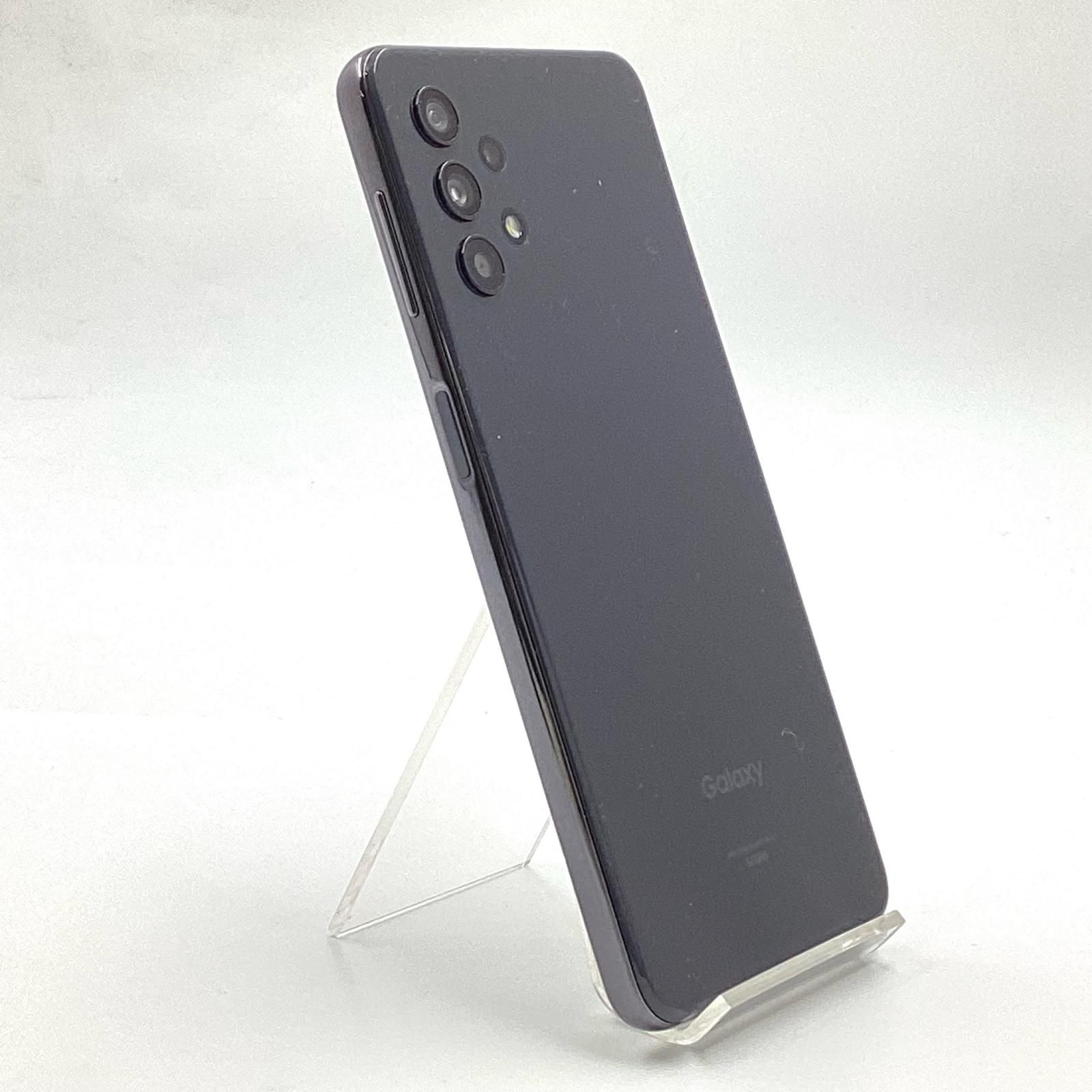 au Galaxy A32 オーサムブラック 64GB SIMロック解除済 ネットワーク