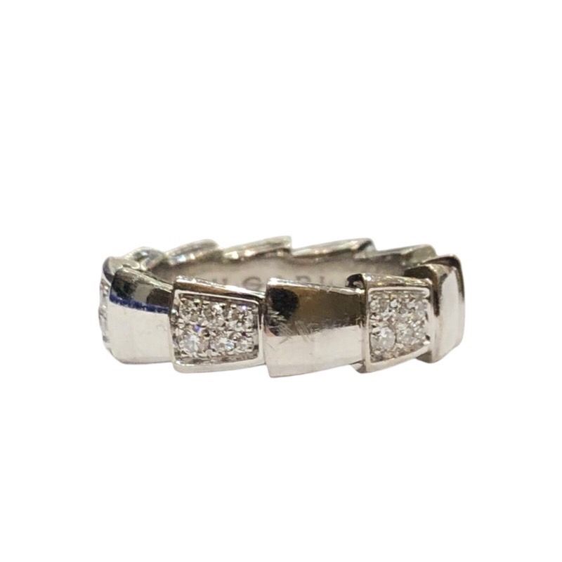 ブルガリ BVLGARI セルペンティヴァイパーダイヤリング ホワイトゴールド 750 WG ジュエリー