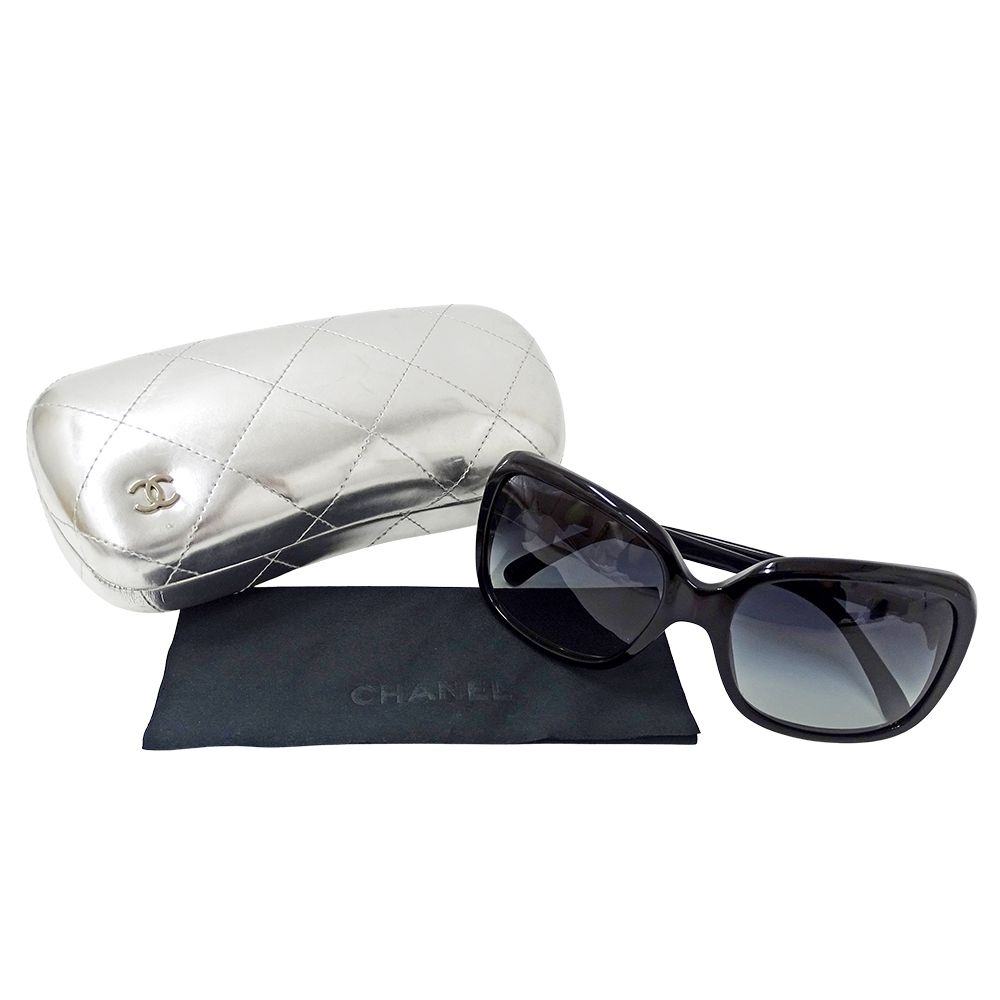 シャネル CHANEL サングラス レディース ブランド ブルー ブラック