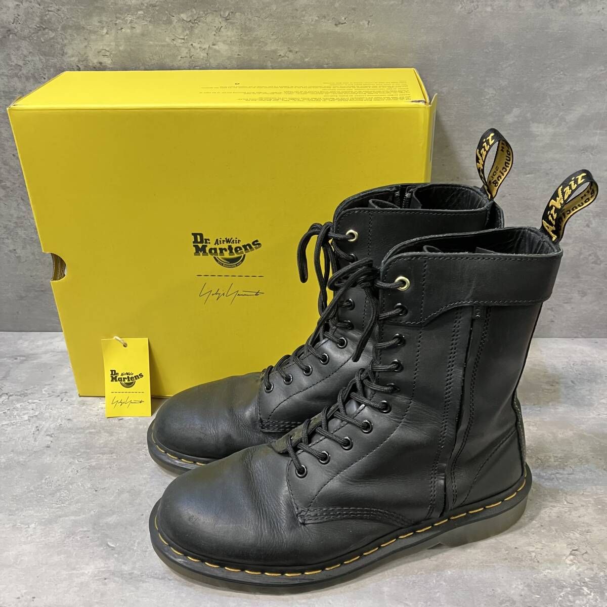 YOHJI POUR HOMME Dr Martens 1490 HIDDEN ZIP YY その他ブーツ 43 ブラック HG E 05 767 箱有 ヨウジヤマモトプールオム