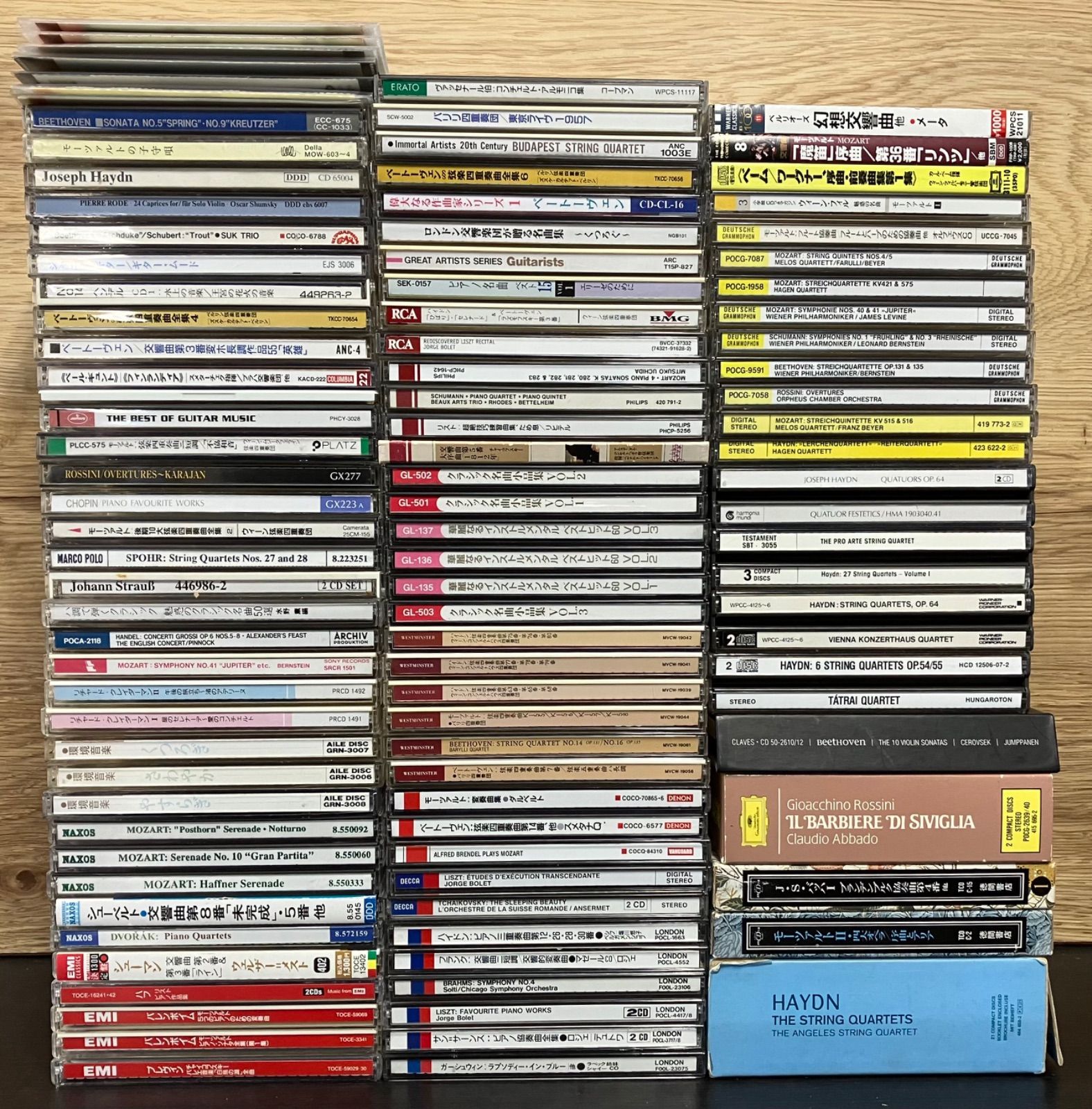 主に クラシック CD 95枚セット まとめて 大量 モーツァルト ベートーヴェン シューマン シューベルト ハイドン 交響曲 小品集 名曲 含む