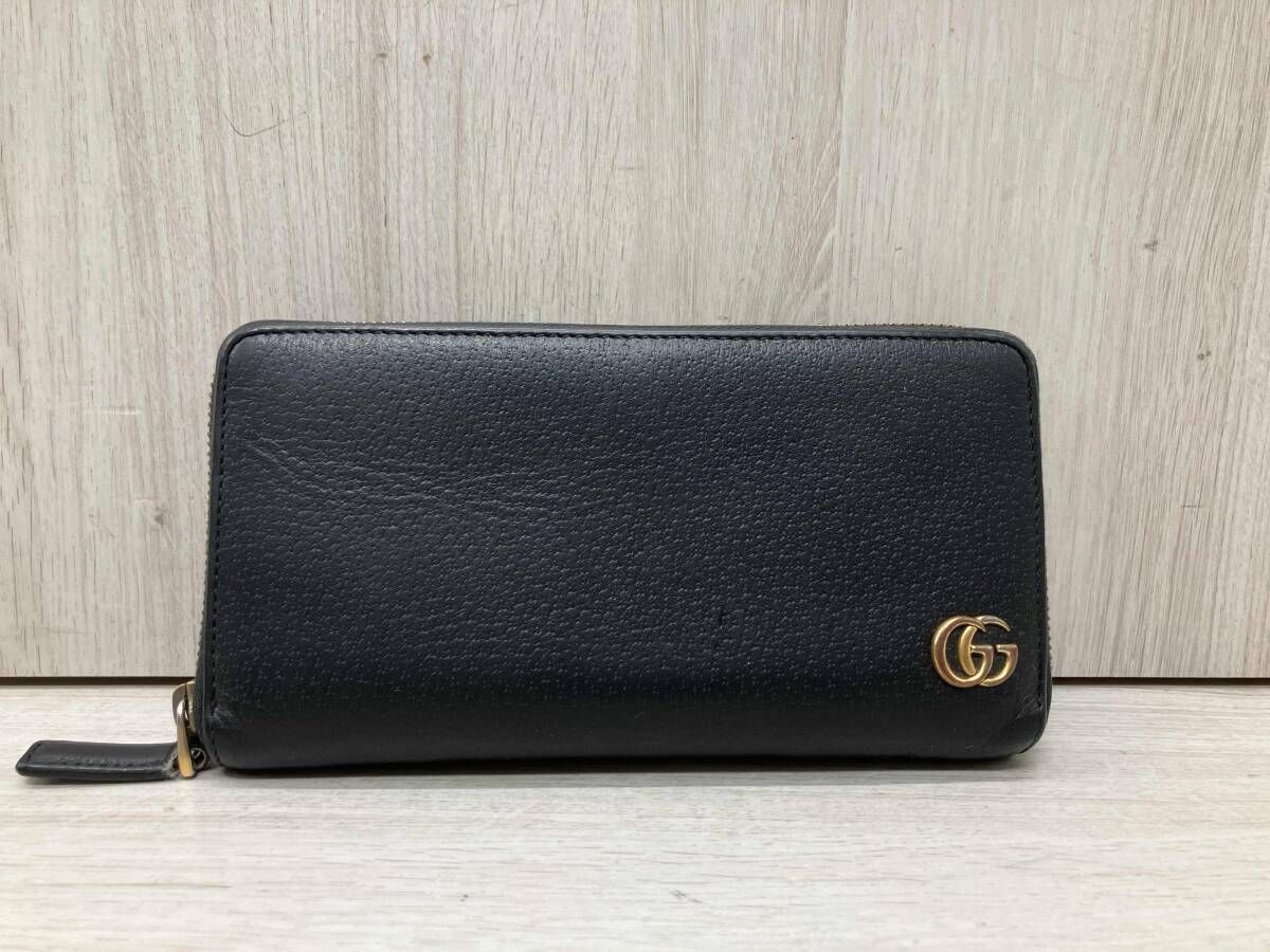 GUCCI 428736.2184 ラウンドファスナー長財布 ブラック