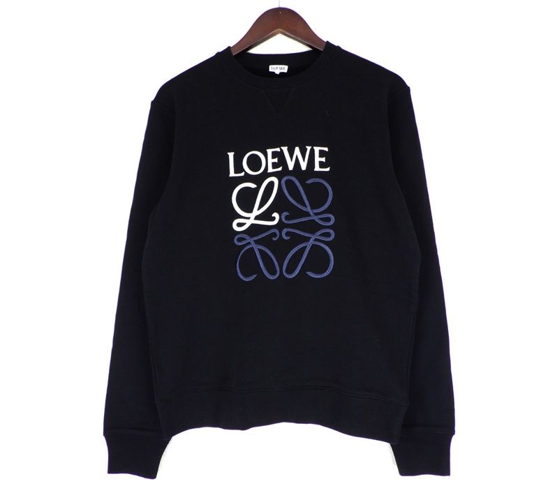 【正規品】LOEWE ロエベ フリンジ レイヤード ビッグロゴ スウェット 正規品】LOEWE ロエベ フリンジ レイヤード ビッグロゴ スウェット