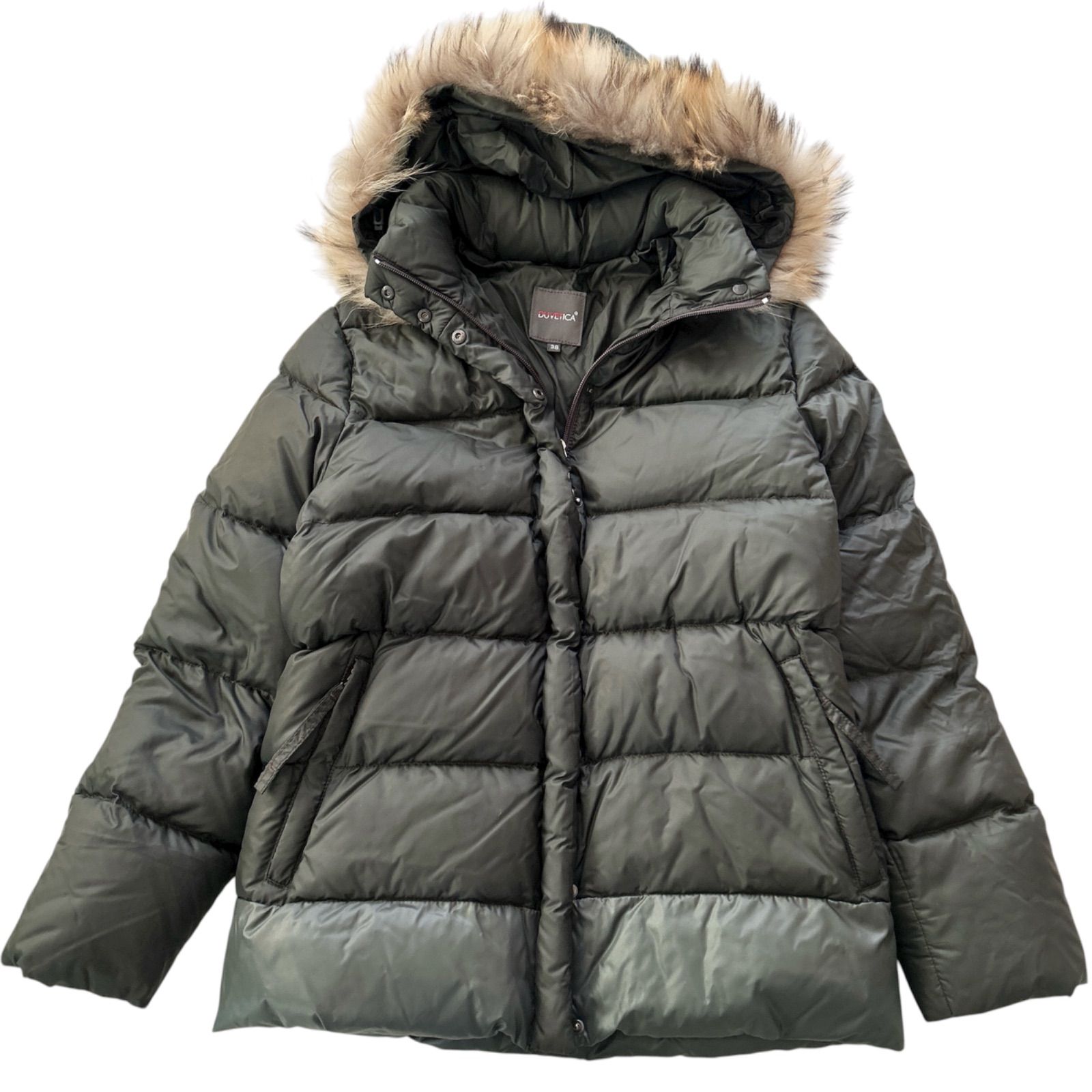 DUVETICA KAPPA ダウンジャケット オリーブ カーキ 38 美品 ダウン