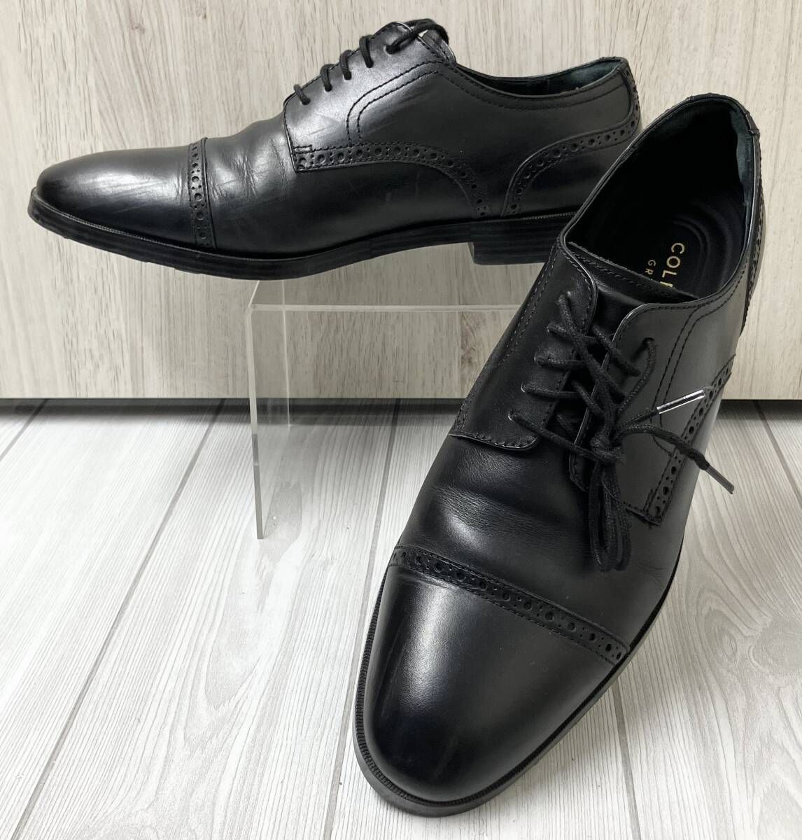 COLE HAAN C23789 コール ハーン ジェファーソン グランド キャップ オックスフォード II ドレスシューズ サイズ9.5 約27.0cm ブラック