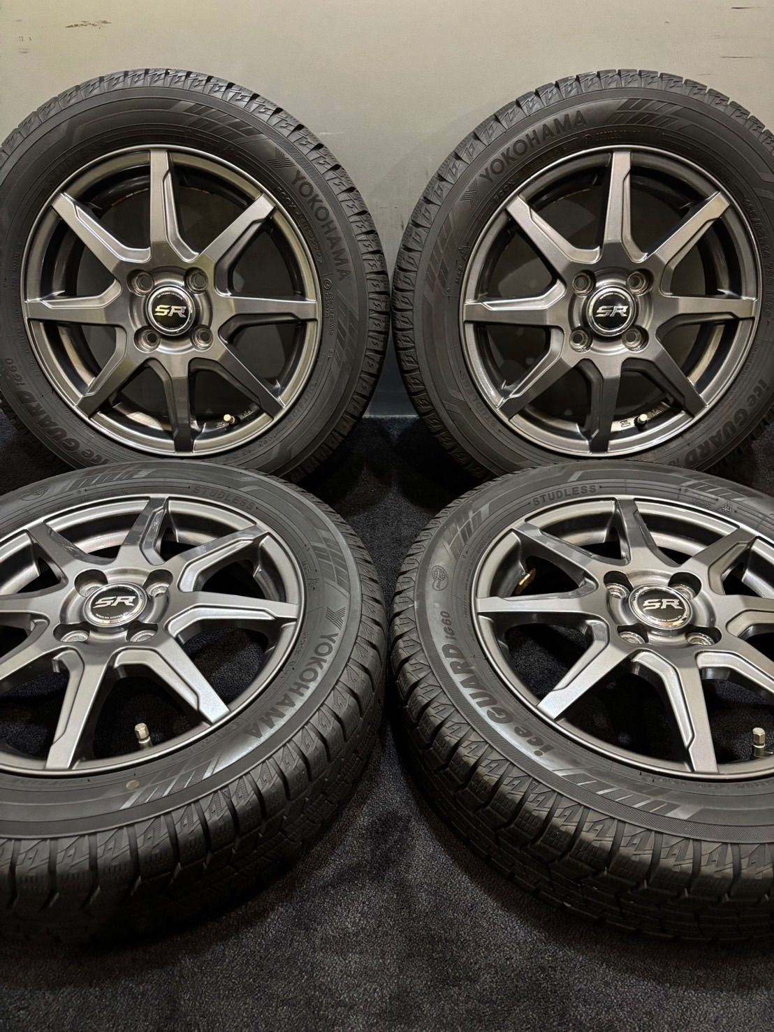 165 65 R 14 ice GUARD iG 60 23年製 SR 14インチ 4 5 J 45 100 H スタッドレス 4本 ハスラー ソリオ デリカD 2 南1 K 575