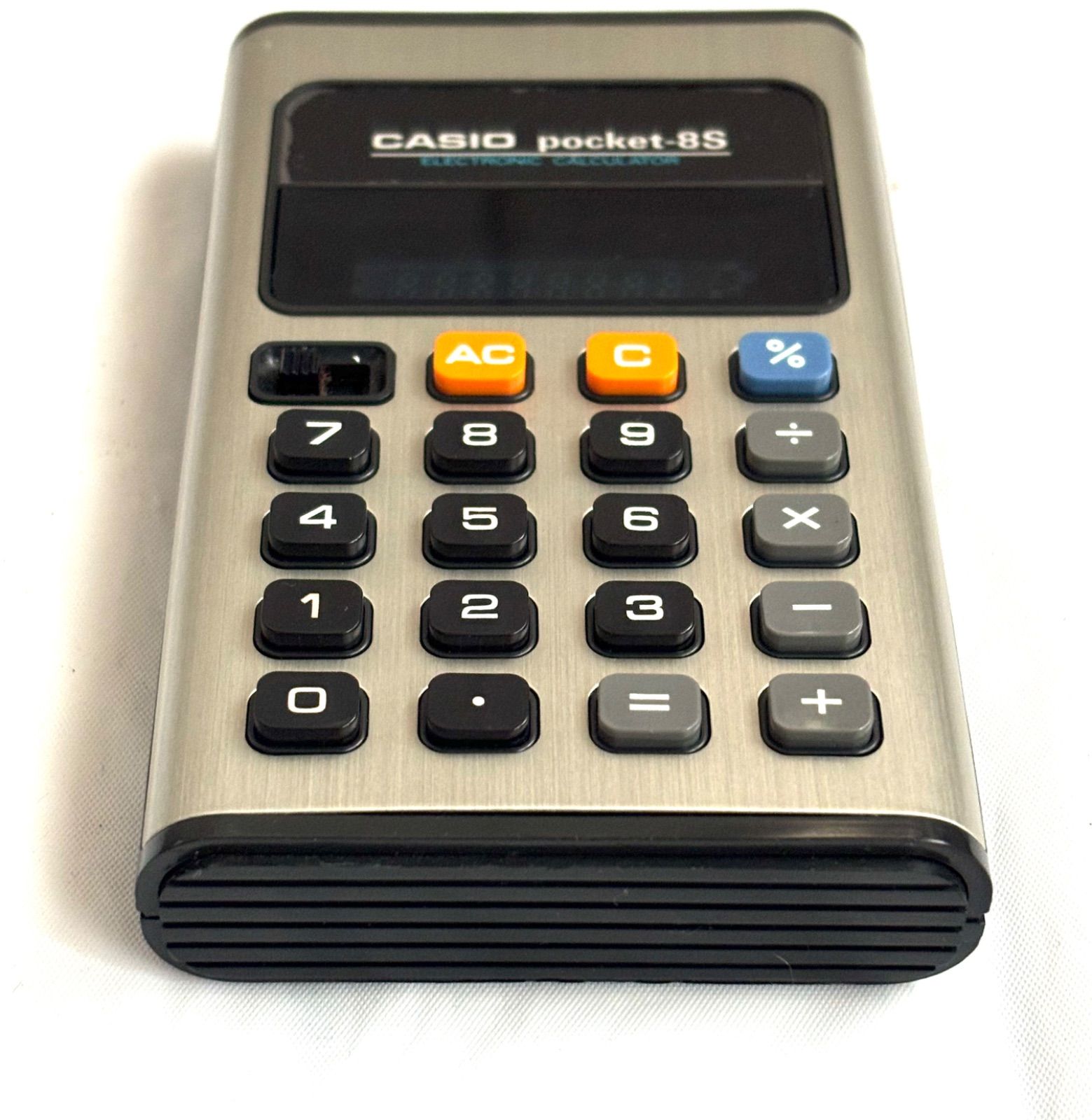 動作確認済 CASIO pocket-8S レトロ電卓 昭和 ヴィンテージ 現状品